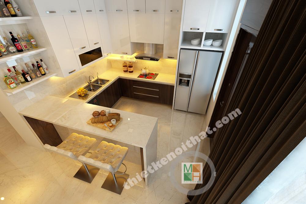 Thiết kế kiến trúc nội thất biệt thự mini hiện đại tại khu đô thị Paml