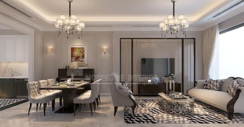 Mẫu thiết kế nội thất biệt thự Imperia Garden ấn tượng thiết kế biệt thự